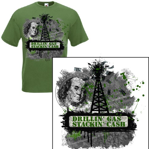 Oil field T-Shirt design! Design by Karensbydesign