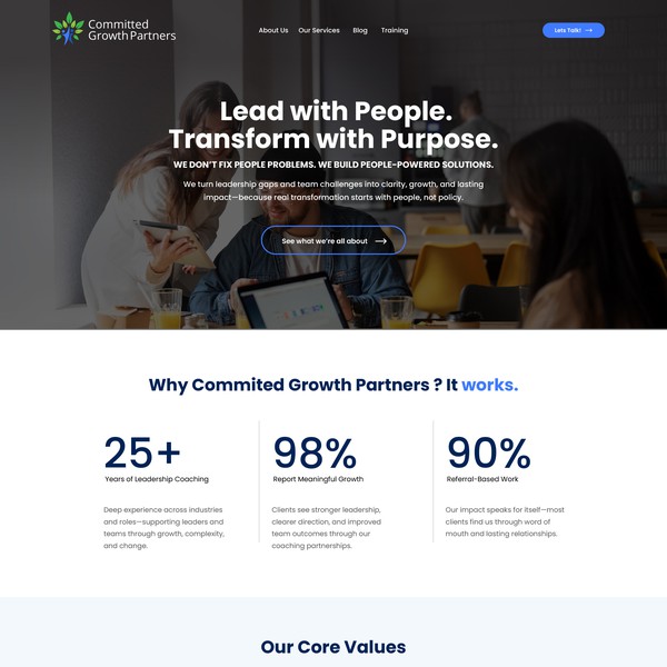 Design by Kelvin Junius titled "CGP homepage"