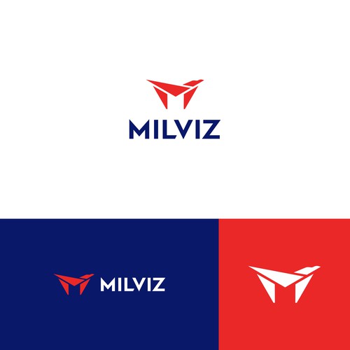 MILVIZ Logo - Producer of Military Flight Simulation Design by Yantoagri