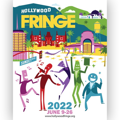 Guide Cover for LA's largest performing arts festival Design by Donn Marlou Ramirez