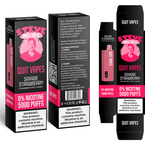 Quit Vape Package for disposable vape device Design by SONUPARMAR