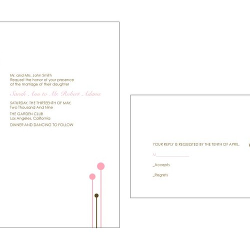 Letterpress Wedding Invitations Design por nvollman