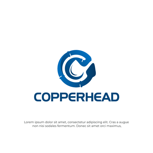 Copperhead industrial logo Design by AwAise
