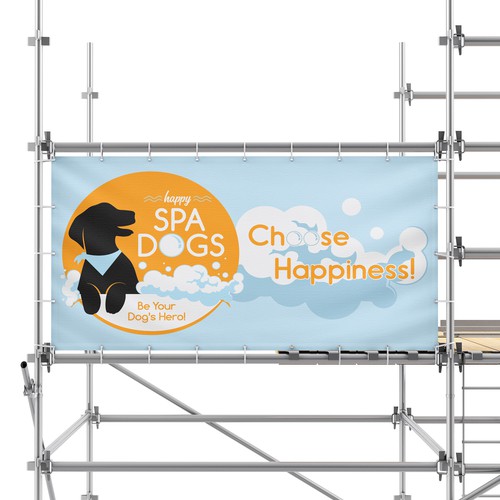 Choose Happiness Banner Design Réalisé par Art_Tornado