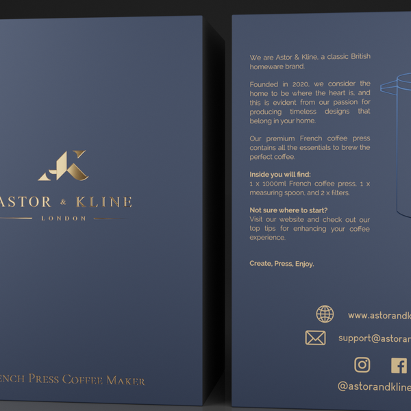 french press coffe packaging