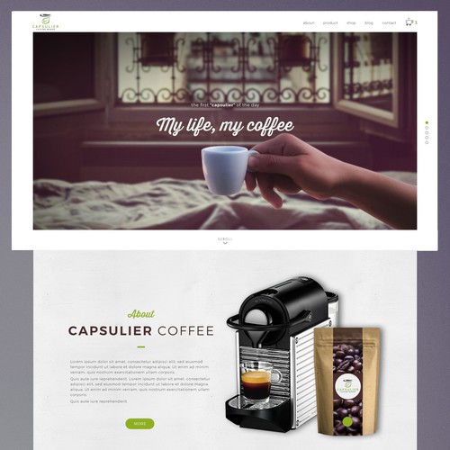 Web page design contest entry by e-grafico
