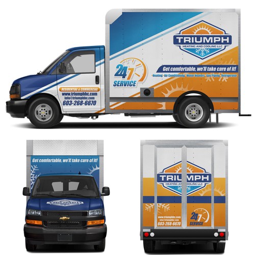 HVAC Van Wrap Design by aricaturrash