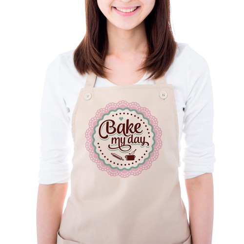 "Crie uma identidade visual fofa para a "Bake My Day"" winning Logo & brand identity pack