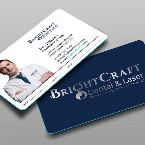 Modern Dental and Medical SPA business card Design réalisé par prosenjit_P