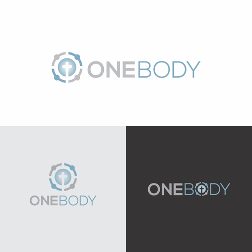 Design a logo for One Body Software showing inter-church community in the One Body of Christ. Design by InfaSignia™