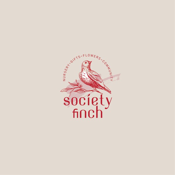 Design by Veronika Rodina titled "The Society Finch"