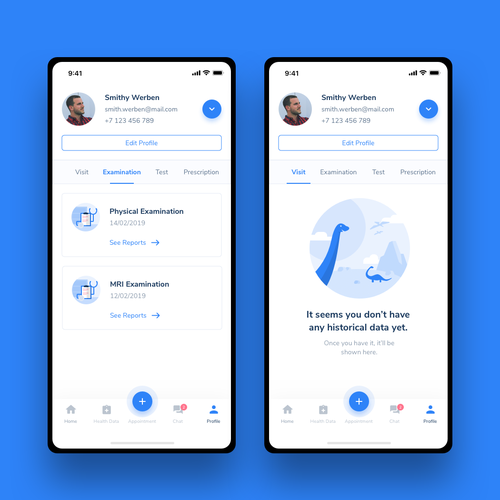 Create a screen set for iOS App in Digital Healthcare field (doctor booking, EHR and more) Design by Random Designer
