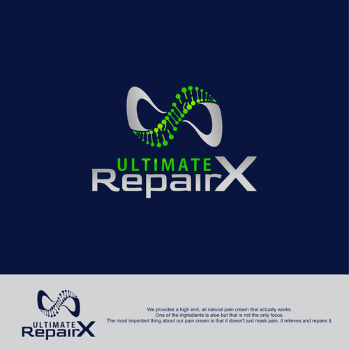 Create a logo for a high end all natural pain relief and repair cream Diseño de Voz Design