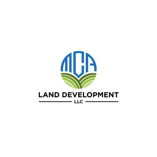Design a simple modern logo for land development business. Design by Viralika