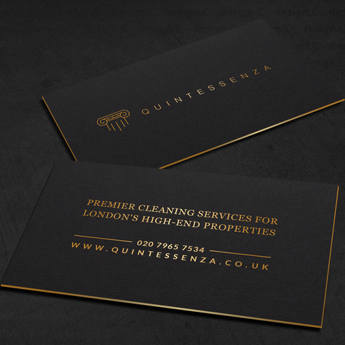 The Best Business Card For The Best Luxury Cleaning Service In London Business Card Contest 99designs