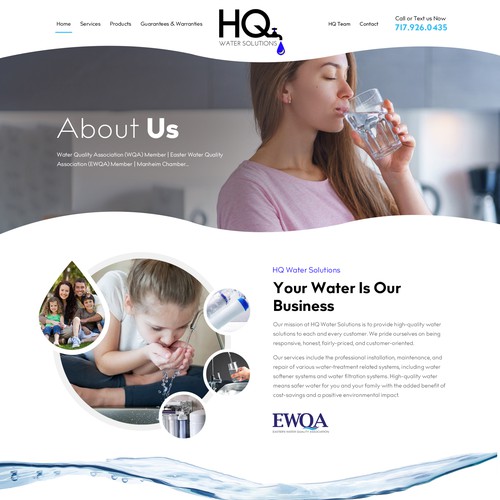 コンペ「Website for Water Treatment Website」のデザイン by OMGuys™さん 