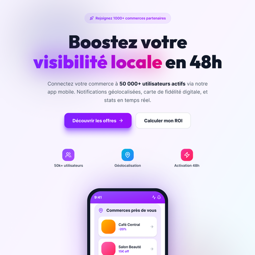 Landing page design contest entry by ForAbe-Art