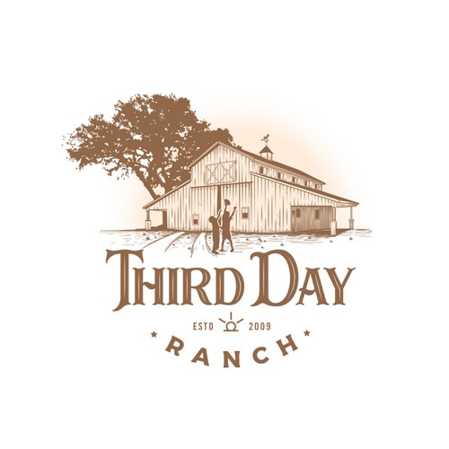 Capture essence of Texas ranch experience in new Third Day Ranch logo Design von haganhuga