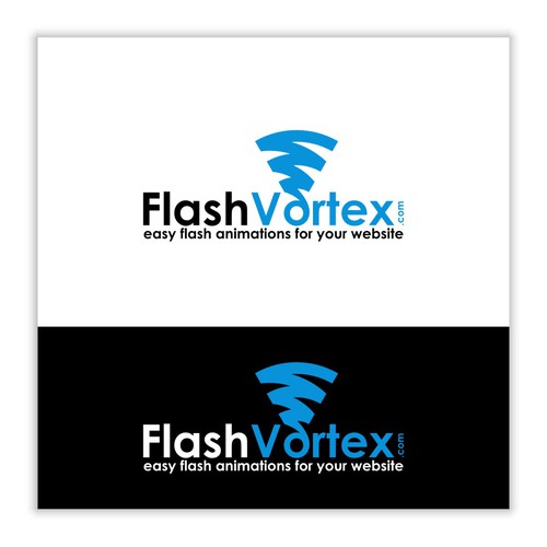 FlashVortex.com logo デザイン by kehran