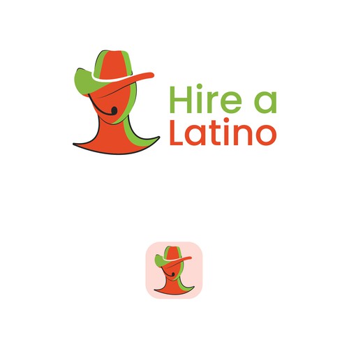 Powerful design for our software platform logo about hiring remote latino workers Design by Faisu Graphics