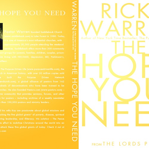 Design Rick Warren's New Book Cover Design by patrickgrady