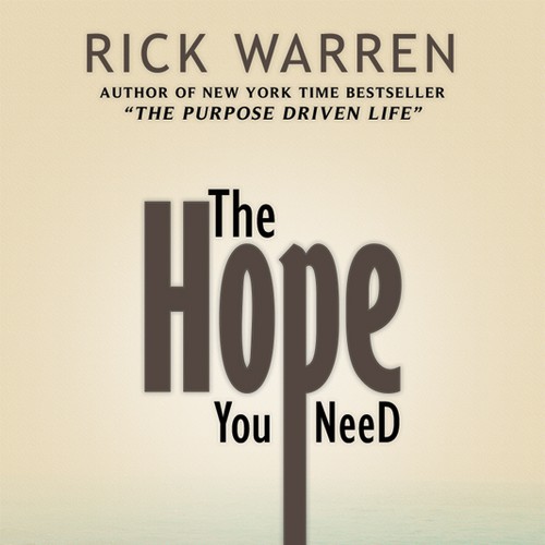 Design Rick Warren's New Book Cover Diseño de 8thofAugust