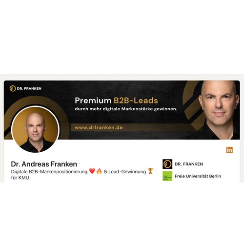 LinkedIn Header Image | B2B digital brand positioning and lead generation consultant Design by Anturium