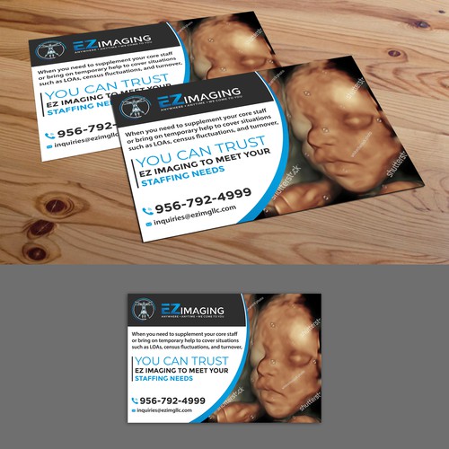 ULTRASOUND STAFFING CARD/FLYER Design by Creative Milan ❤️