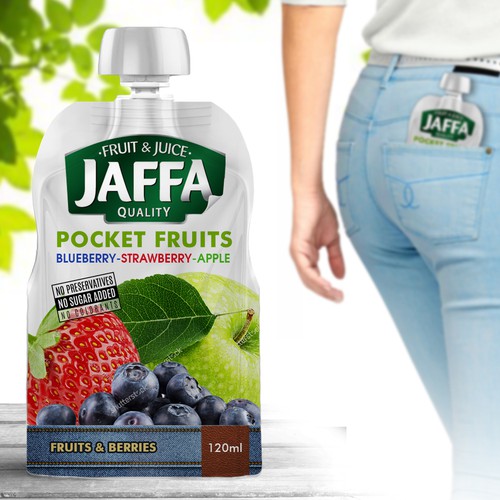 Design Develop Concept Design for Jaffa "Fruit in Pocket" adults’ fruit and berry puree por Pvrt