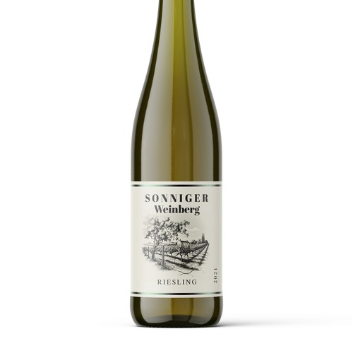 Timeless and elegant Wine bottle label for German White Wine Design by Shark1@