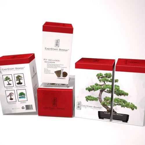 Design Box for a Bonsai Tree Starter Kit Design by JCE Graphics