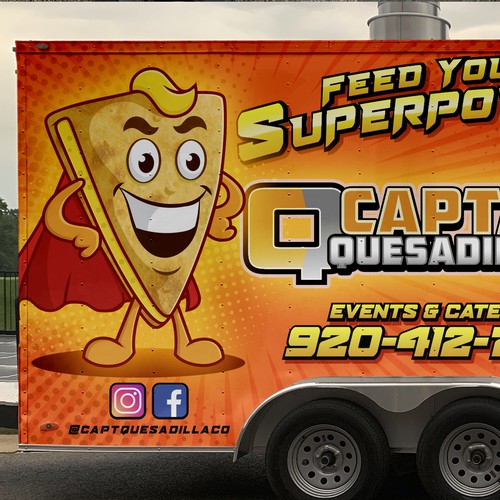 We need a fun, eye catching wrap for my food truck. Design by ssrihayak