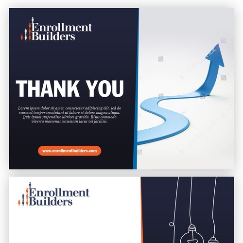 Design a thank you card for us to send to clients using our ad creative as inspiration Design von Studio Eight