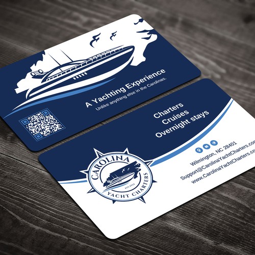 Carolina Yacht Charters Business Card Design réalisé par Brandmaker artist