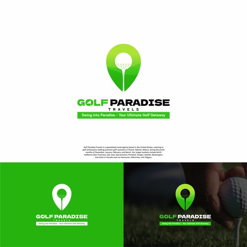 We need a logo that encourage trust and willingness to play GOLF in PARADISE Design by NigmaStudio