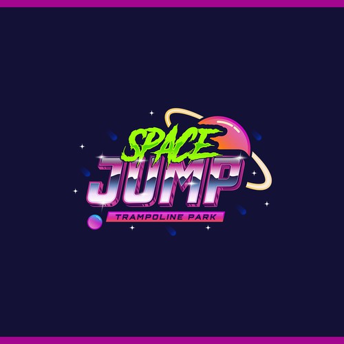 Space Jump Trampoline Park - Logo Design For Space Themed Adventure Park Design by Trzy ♛