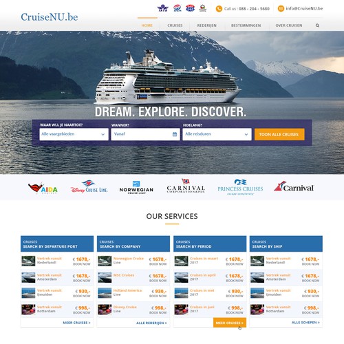 Designs | Cruise Organization - Homepage - more pages in the future (1 ...