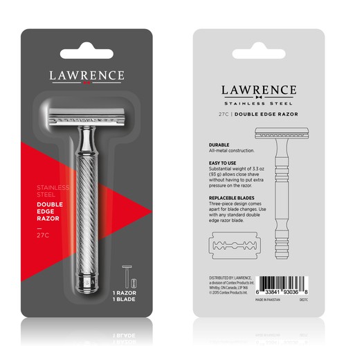 Designs | Create a Blister Card Design for Lawrence 27C Razor | Product ...