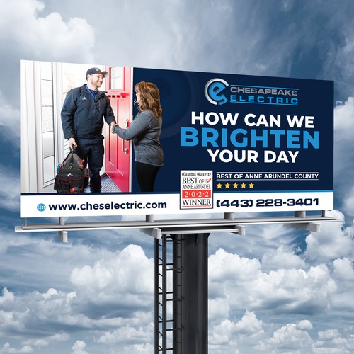 Chesapeake Electric Billboard Design by Brainovative