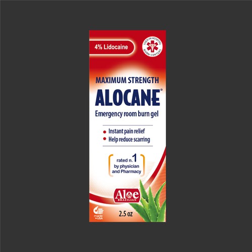 Alocane Maximum Strength Emergency Room Burn Gel 2.5 oz (Pack of 2) 