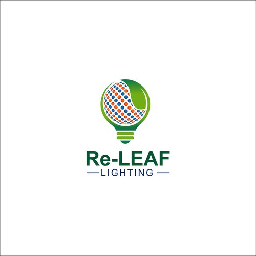 Re-LEAF Lighting logo Design by Niraj_dhivar