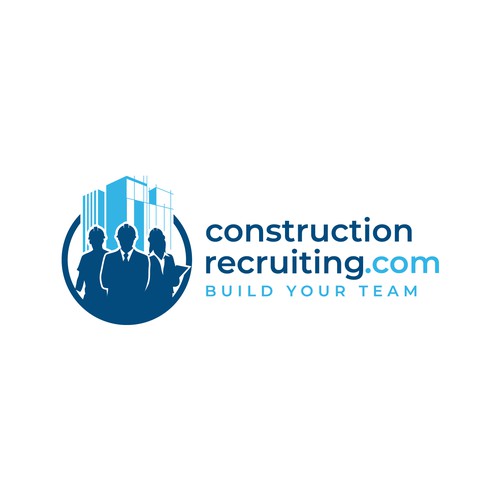 constructionrecruiting.com logo to appeal to construction companies who need to find great talent Design by Lyna™