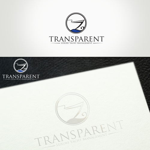 logo for TRANSPARENT Luxury Yacht Management Design by ✱afreena✱