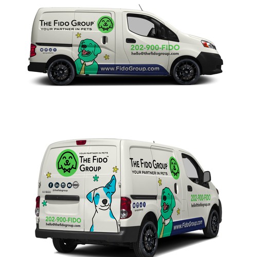 Sleek & simple van wrapping images for Google My Business Design by Priyo