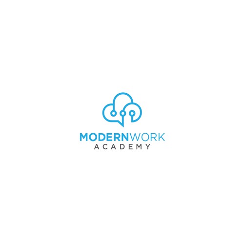 Logo eLearning Plattform Microsoft Cloud (Modern Work Academy) Diseño de andreastan