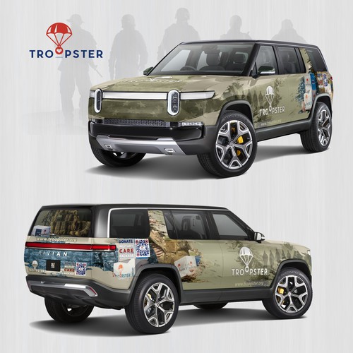 Vehicle Wrap for Military Nonprofit Design von J.Chaushev