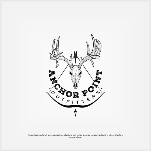 Vintage hunting logo to appeal to bow hunters of all generations Réalisé par Dirtymice