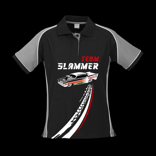 Require logo for Team Slammer which  performing display burnouts Diseño de 99Spring