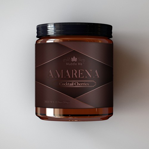 Label For Classy Cocktail Cherry Design by IleanaP