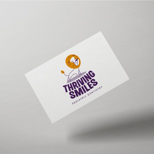 Looking for a modern, edgy, colorful pediatric dental logo that incorporates a lion. Professional yet fun. Does this exi Design by DaliaKK